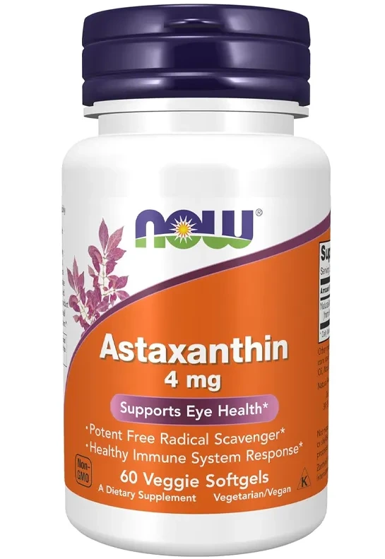 Astaxanthin 4mg Support Eye Health 60 Veg Capsules